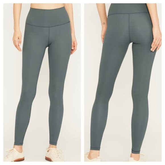 EVERLANE Leggings The Perform Legging Size S Green Stretch Active - Worn once - Picture 1 of 12